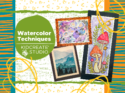 Kidcreate Studio - San Antonio. Watercolor Techniques (5-12 Years)